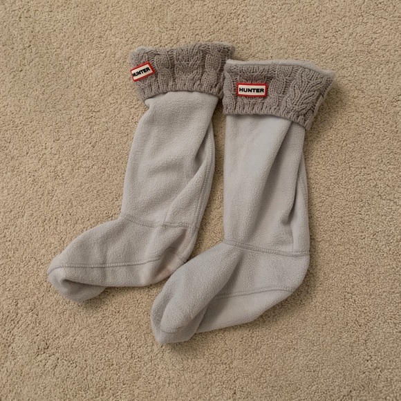 Grey Knitted Hunter Boot Socks - Picture 3 of 4